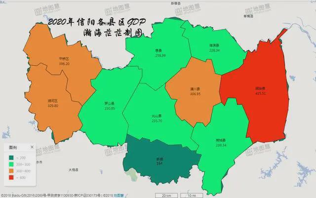 信阳市中心城区的发展规模将远超现在