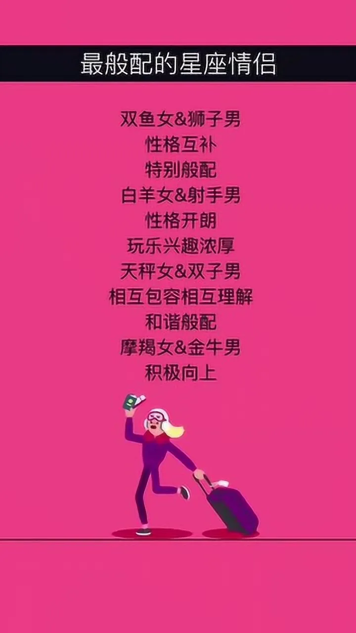 十二个不同的星座组合，你最般配吗？