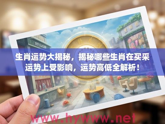 生肖运势大揭秘，揭秘哪些生肖在买采运势上受影响，运势高低全解析！