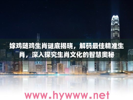 嫁鸡随鸡生肖谜底揭晓，解码最佳精准生肖，深入探究生肖文化的智慧奥秘