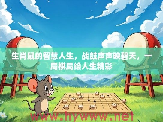 生肖鼠的智慧人生，战鼓声声映碧天，一局棋局绘人生精彩