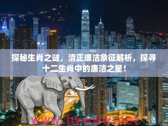 探秘生肖之谜，清正廉洁象征解析，探寻十二生肖中的廉洁之星！
