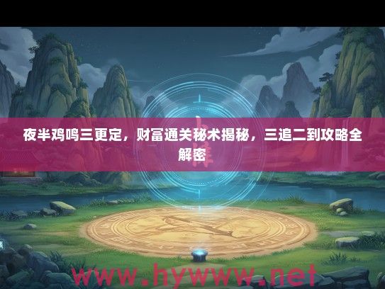 夜半鸡鸣三更定，财富通关秘术揭秘，三追二到攻略全解密